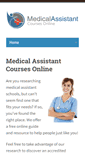 Mobile Screenshot of medicalassistantcoursesonline.net