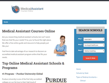 Tablet Screenshot of medicalassistantcoursesonline.net